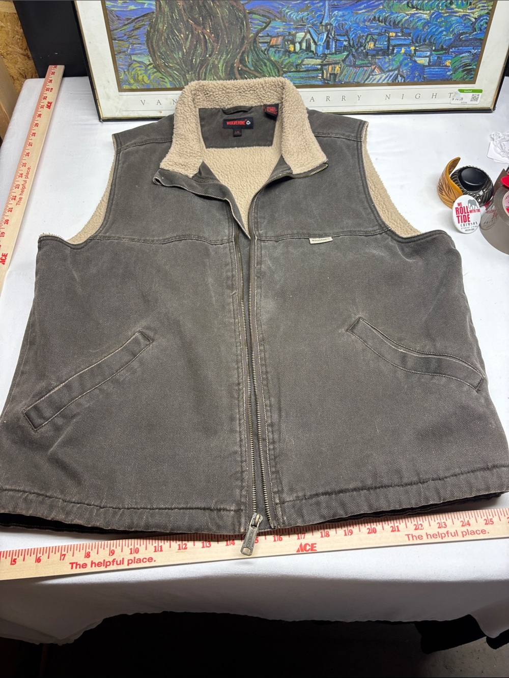 Wolverine Brown Sherpa-Lined Men’s Vest